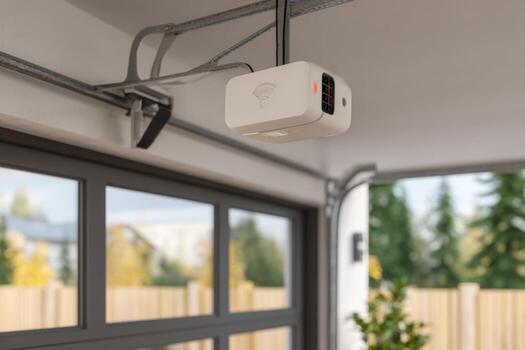Cali Pros Garage Door installing a battery backup garage door opener for a Southern California home